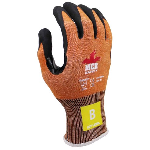 MCR CT1062NA Nitrile Air Coated Orange Touchscreen Gloves