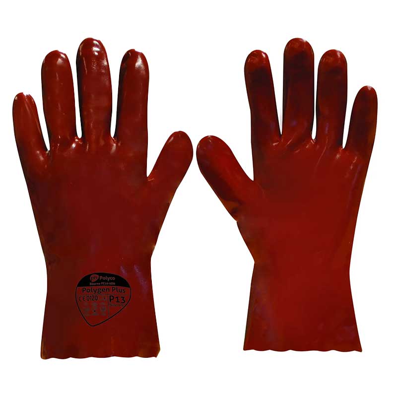 Polyco Polygen Plus 35cm Chemical Resistant PVC Gloves P13