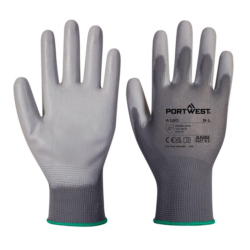 Portwest Grey PU Palm Gloves A120