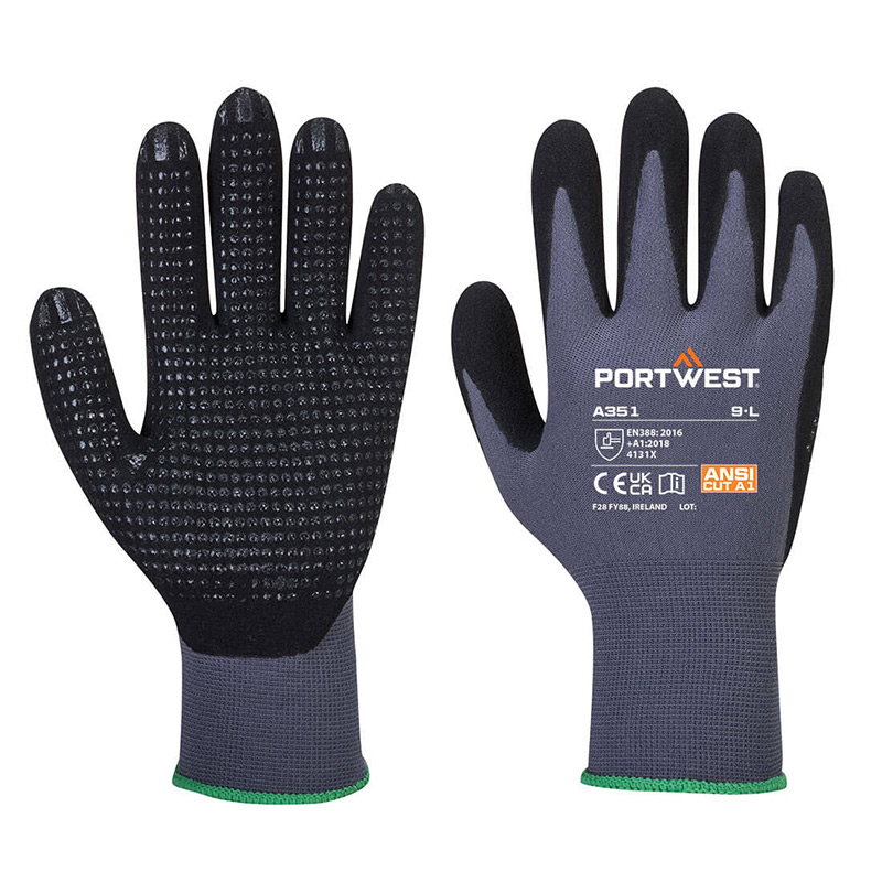 Portwest DermiFlex Micro PVC Dot Grip Gloves A351