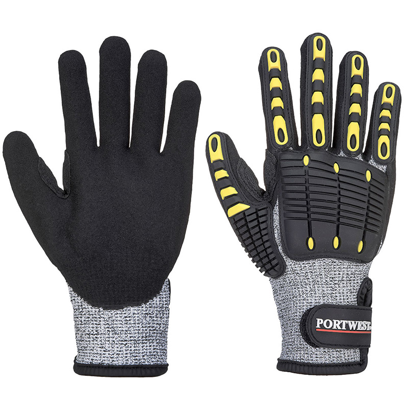 Portwest TPV Anti Impact Cut Resistant Gloves A723 Gloves.co.uk