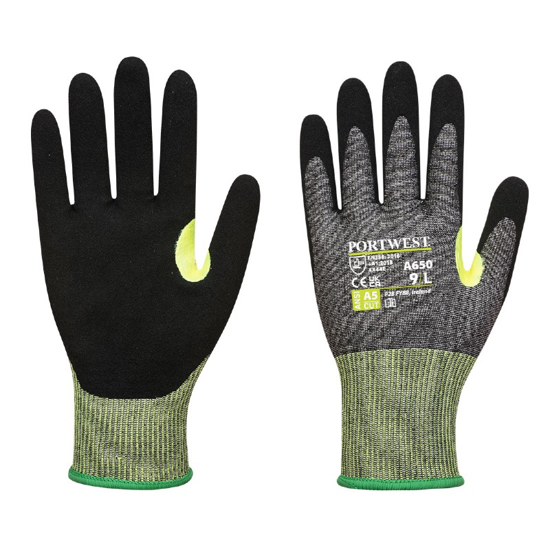 Portwest A650 CS Cut E15 Nitrile-Coated Gloves