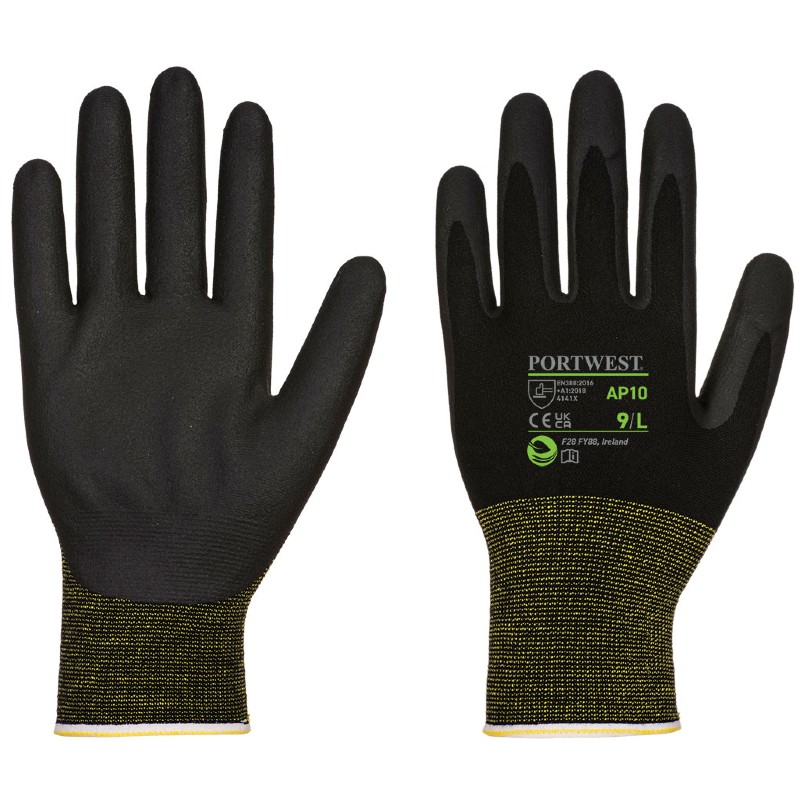 Portwest AP10 Foam Nitrile Eco-Friendly Bamboo Safety Gloves