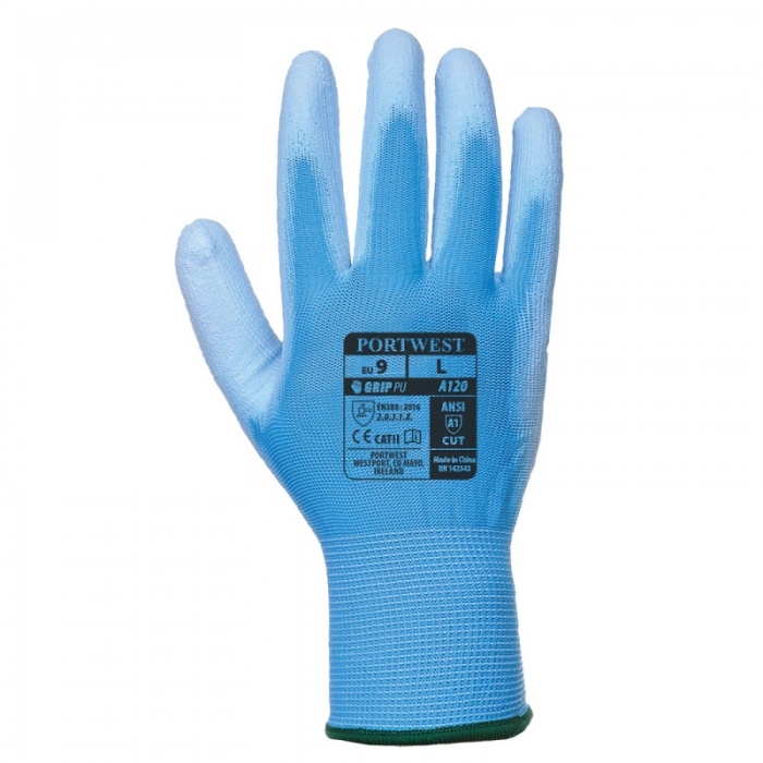 Portwest Blue PU Palm Gloves A120