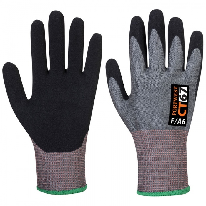 Portwest CT AHR Nitrile Foam Coated Gloves CT67