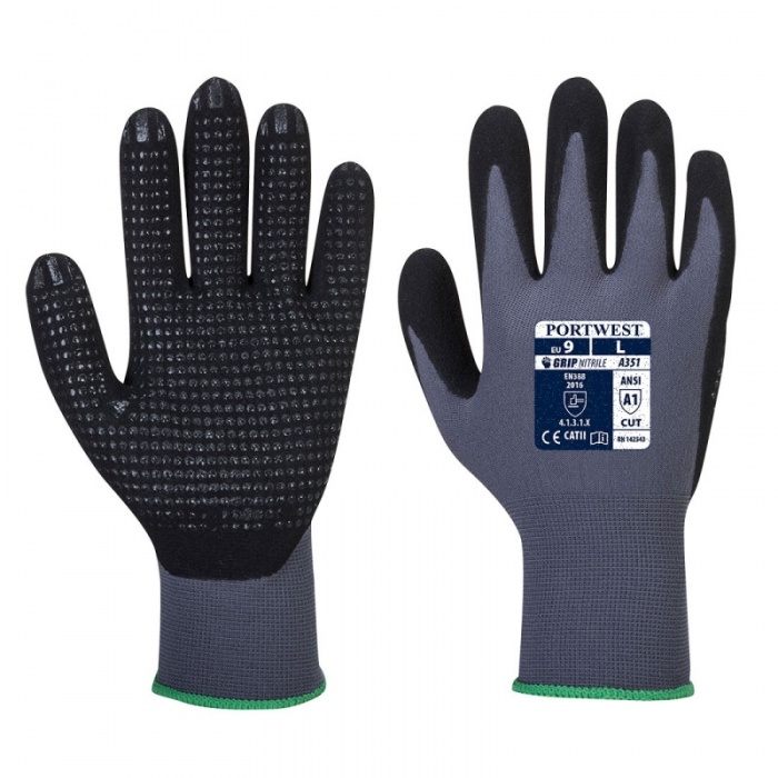 Portwest DermiFlex Micro PVC Dot Grip Gloves A351