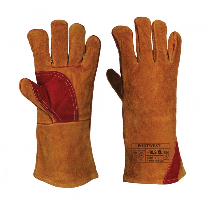 Portwest Reinforced Welding Leather Gauntlets A530