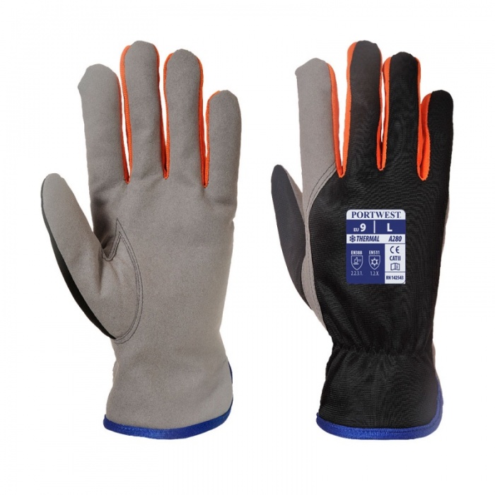 Portwest Thermal Gloves with Fleece Lining A280