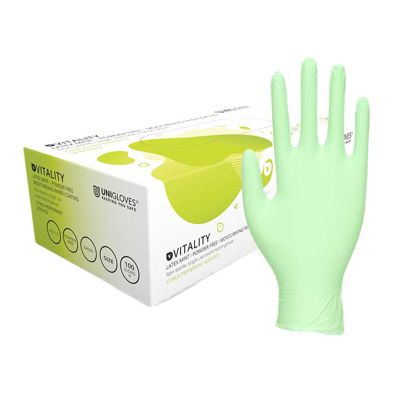 Unigloves Vitality GD001 Latex Dentistry Scented Gloves