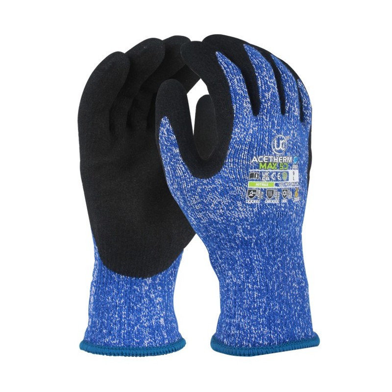 UCi AceTherm Max-5D Level D Cut-Resistant Nitrile Work Gloves