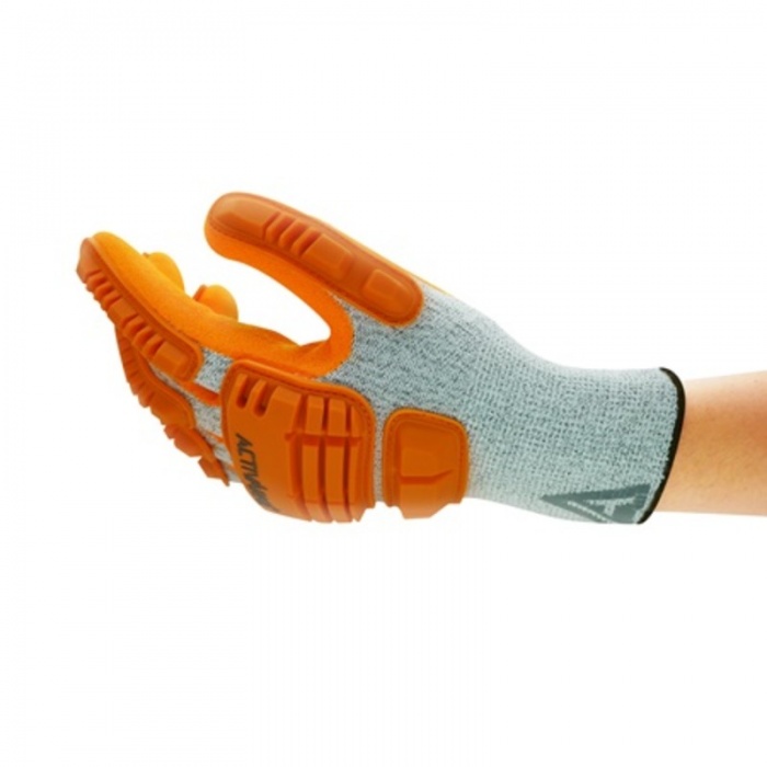 Ansell ActivArmr 97-125 Hi Vis Impact Cut-Resistant Gloves