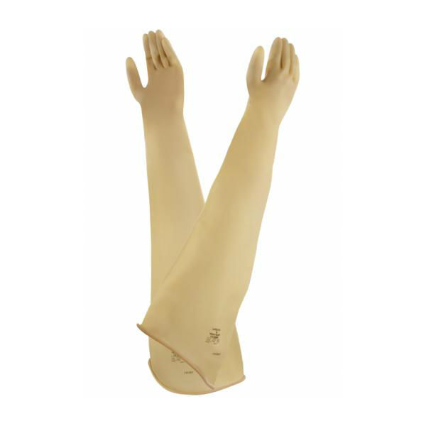 Ansell AlphaTec 55-100 Ambidextrous Natural Rubber Latex Gauntlets
