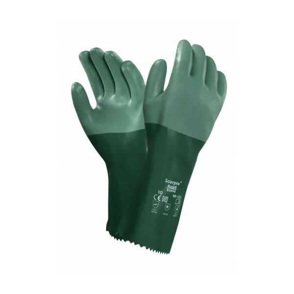 Ansell Scorpio 08-354 Neoprene Chemical-Resistant Gauntlets