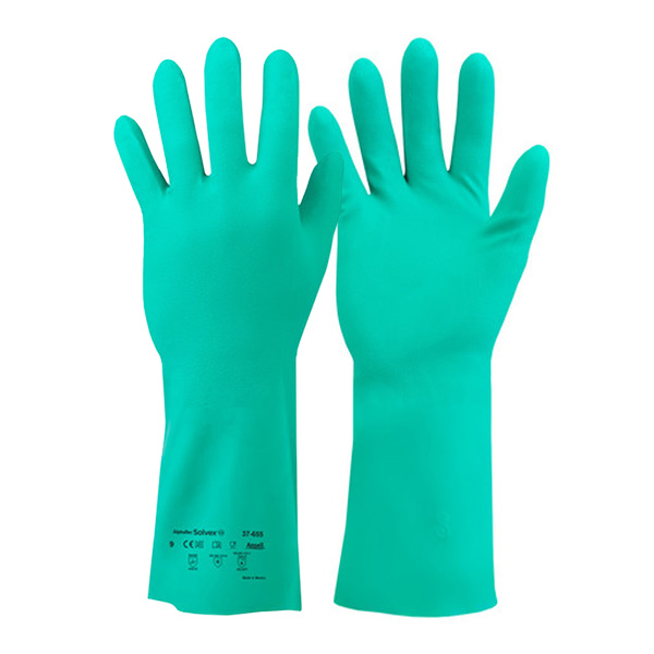 Ansell Solvex 37675 ChemicalResistant Gauntlets Gloves.co.uk