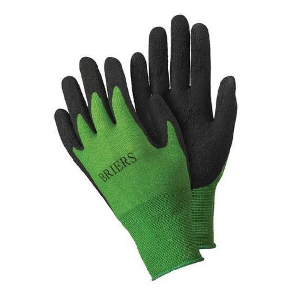 thumbnail image 2 of OneTouch Orange & Green Work Gloves – Rubber Coated For Gardening, Builder, Scaffolding 2 of 4