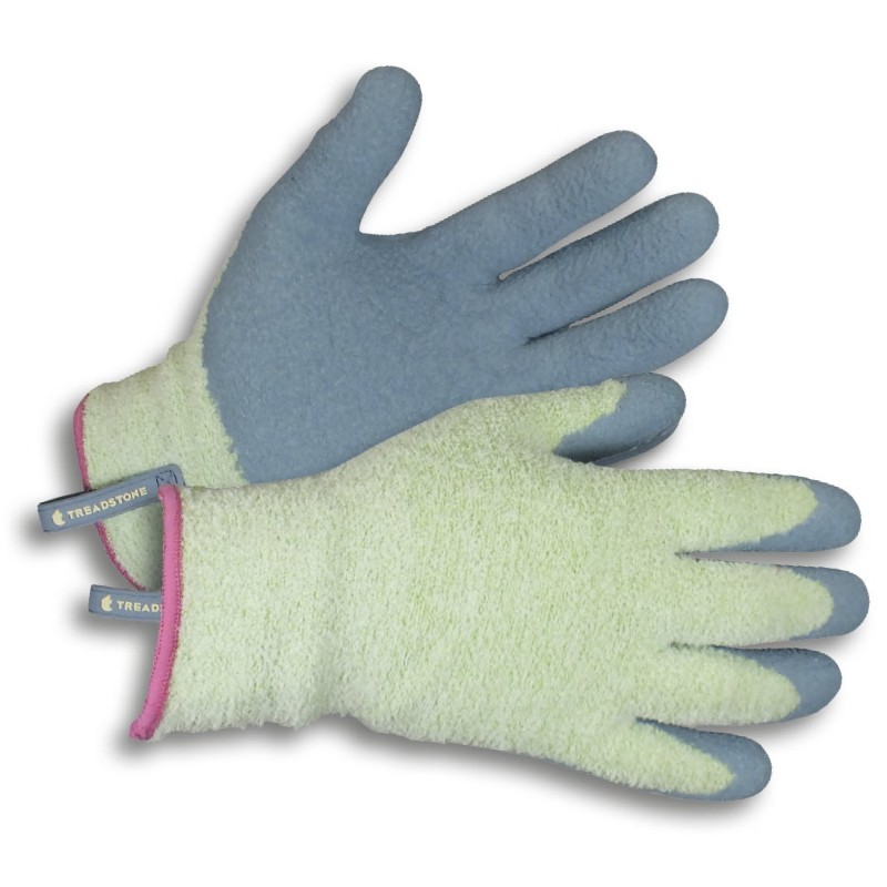 ClipGlove Cosy Chenille Comfortable Ladies Latex Coated Gardening Gloves