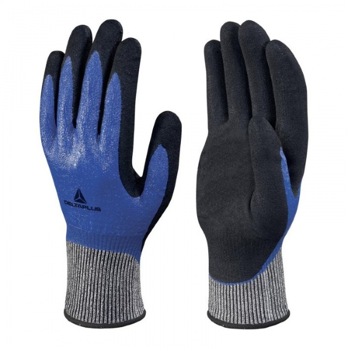 Delta Plus Venicut Cut Level D VECUT54BL Oil Resistant Work Gloves