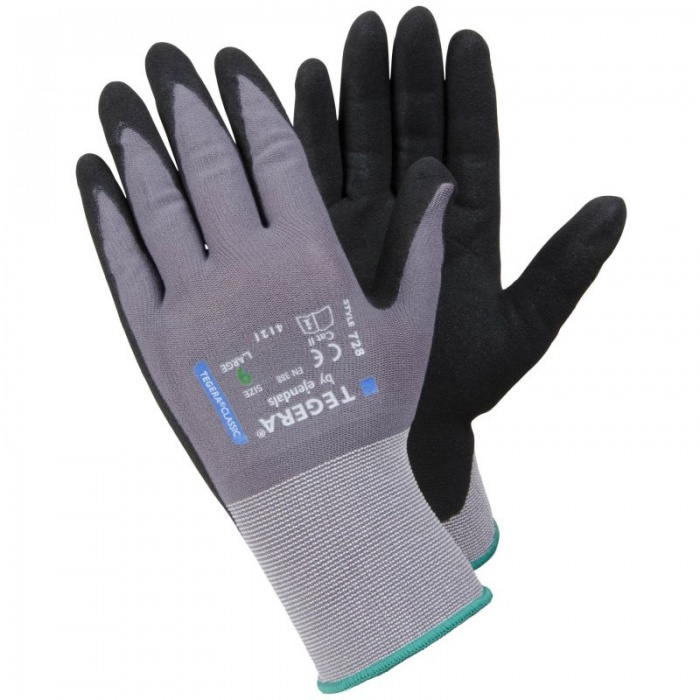 Ejendals Tegera 728 Lightweight Nitrile Coated Work Gloves