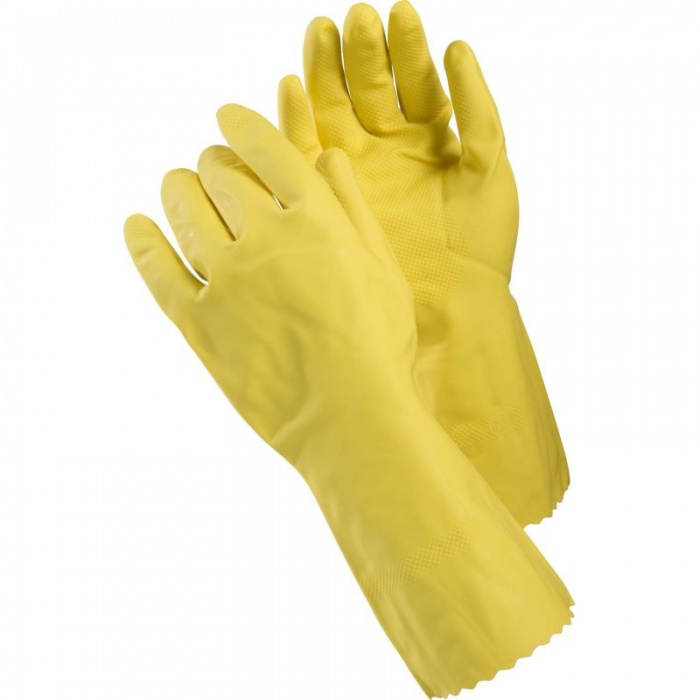 Ejendals Tegera 8145 Yellow Chemical Resistant Latex Gloves