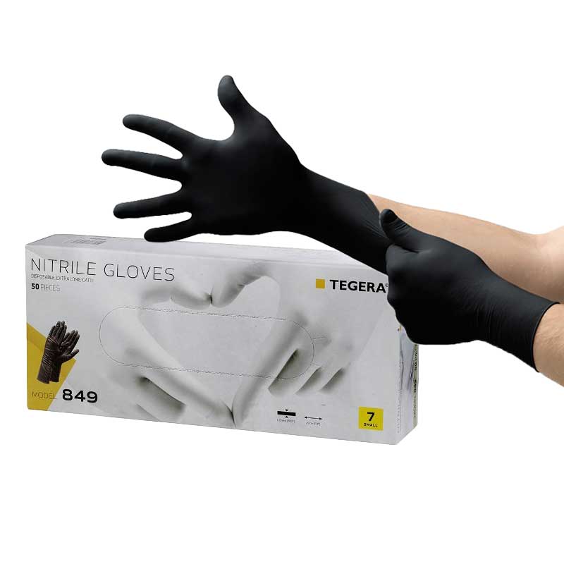 Ejendals Tegera 849 Long Disposable Nitrile Gloves