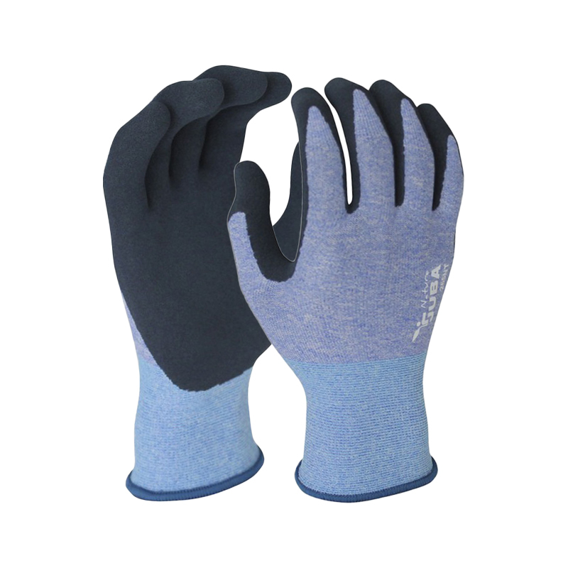 Juba H265NT Nature Recycled Blue Latex-Coated Safety Gloves
