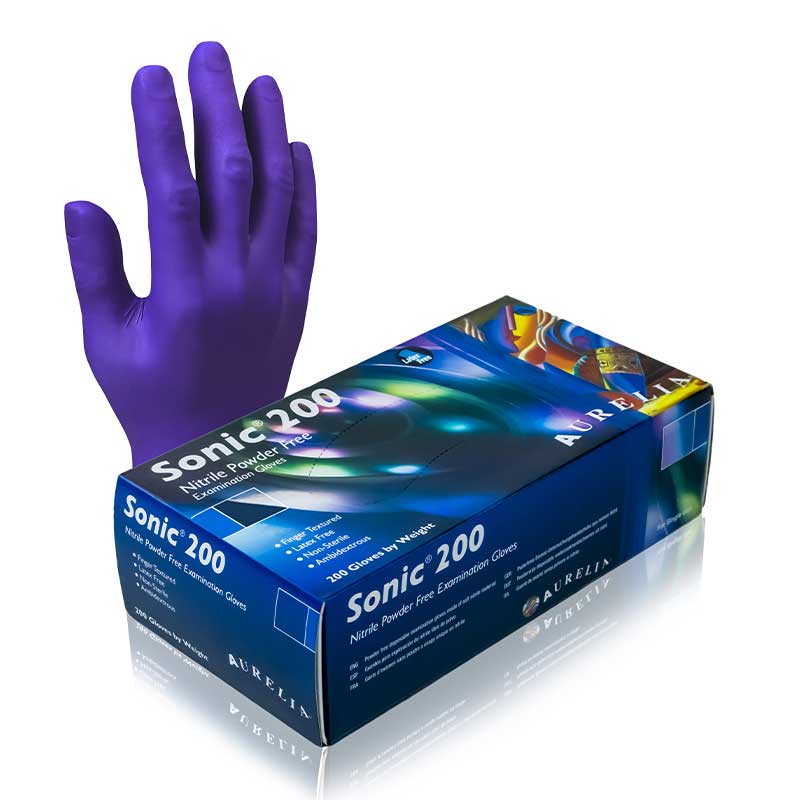 Aurelia Sonic Medical Grade Nitrile Gloves 93775-9 (Pack of 200)