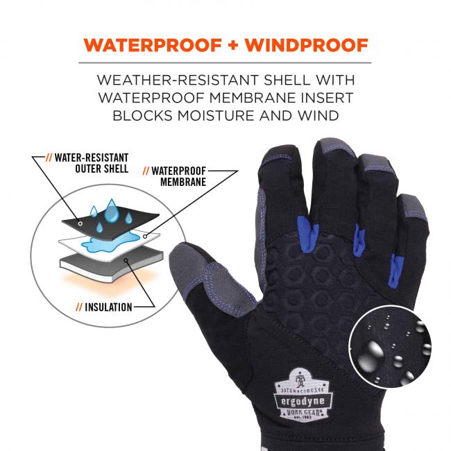 Weatherproofing and cold weather protection in the ProFlex 817WP