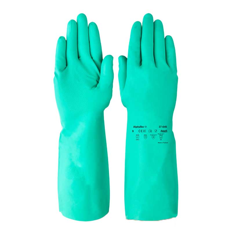 Ansell VersaTouch 37646 Green Gauntlet Gloves Gloves.co.uk