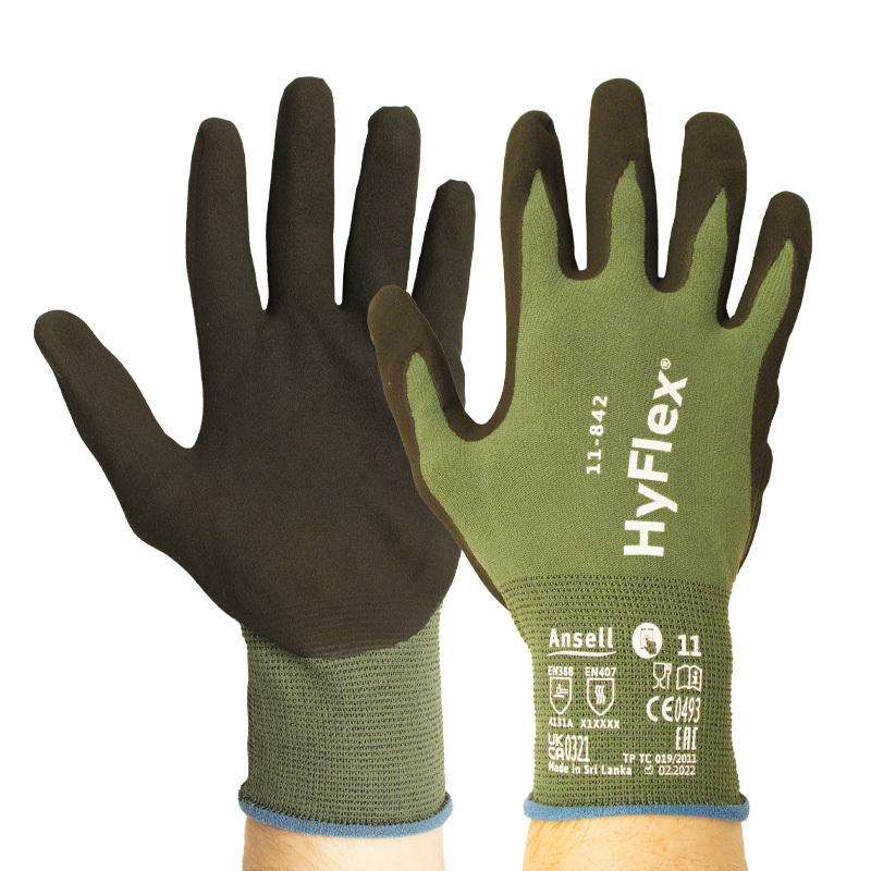 Ansell HyFlex 11842 AntiStatic Gloves Gloves.co.uk