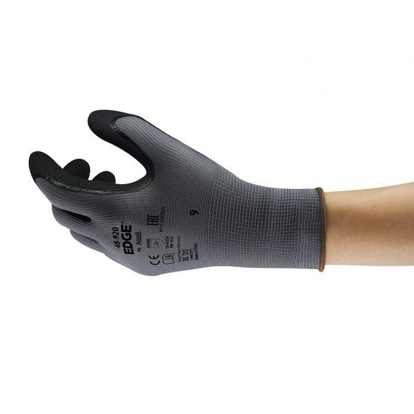 Ansell Edge 48-920 Nitrile Palm Dipped Polyester Gloves