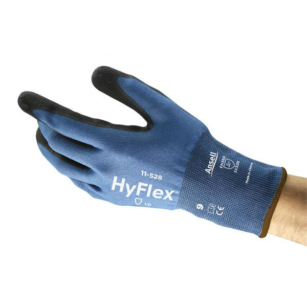Ansell HyFlex 11-528 Palm-Coated Grip Gloves