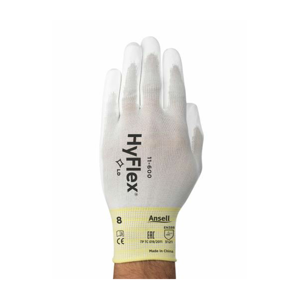 Ansell HyFlex 11-600 Palm-Coated Precision Work Gloves