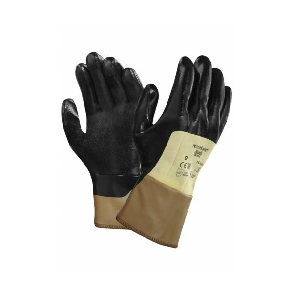Ansell NitraSafe 28329 PalmCoated Kevlar Work Gloves Gloves.co.uk