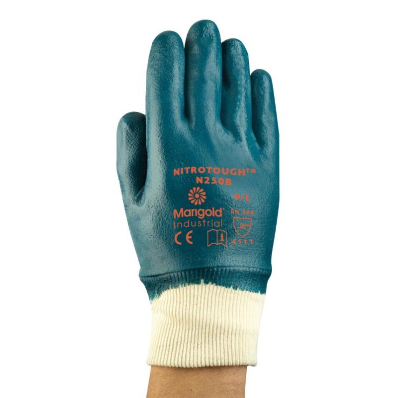 Ansell Marigold Nitrotough N250B Cotton Maintenance Gloves