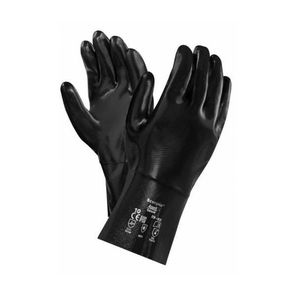 Ansell Scorpio 09-922 Neoprene Anatomical Chemical-Resistant Gauntlets