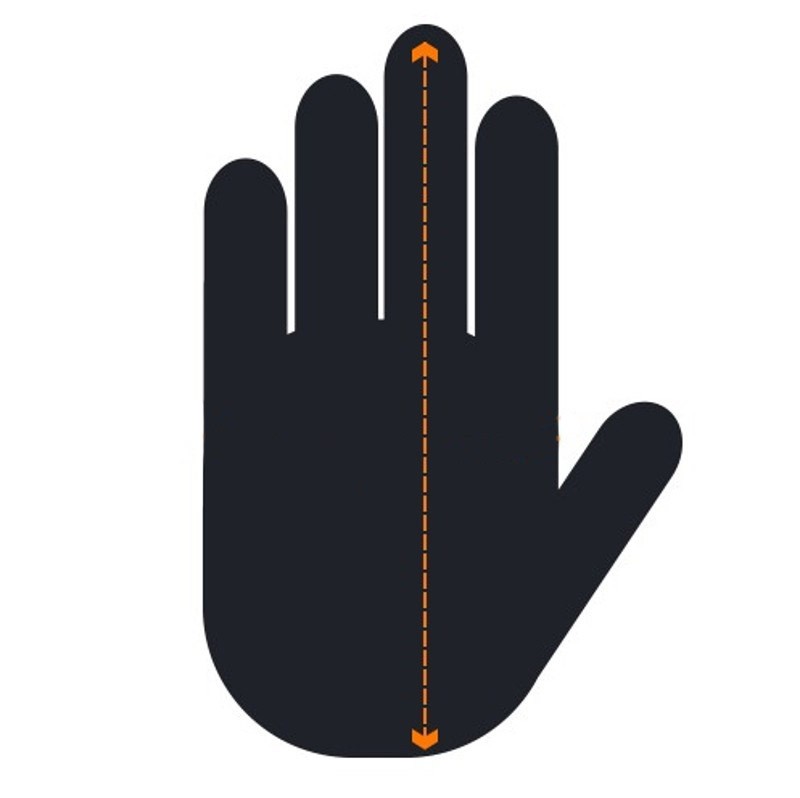 Hand Length Measurement Diagram