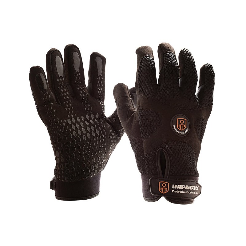 Impacto BG408 Black Mechanic Style Air Gloves