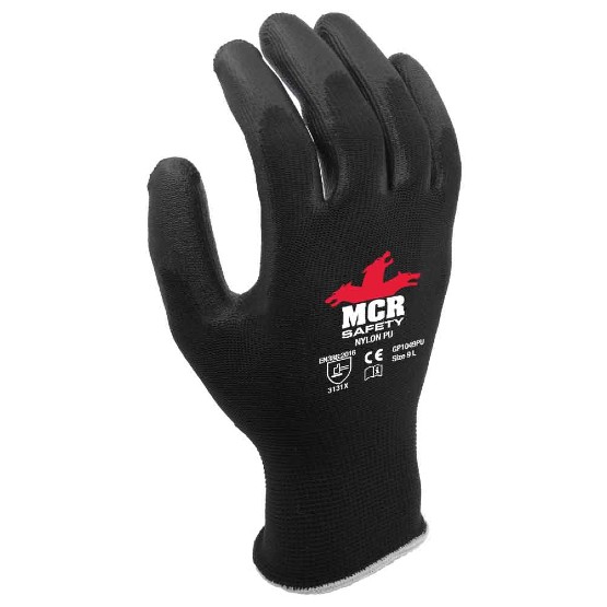 Hase Guanti Di Sicurezza Padova Black - Livello FG 5, In Nylon/PU, Lavabili, Taglia 9 - Antiscivolo E Morbidi - 6