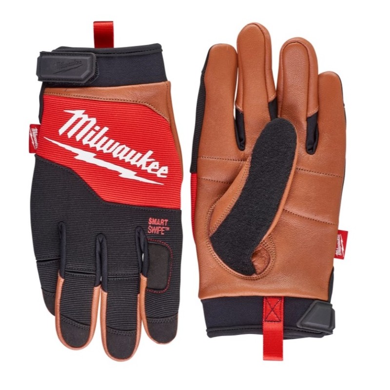 Milwaukee SMARTSWIPE Reinforced Hybrid Leather Safety Gloves