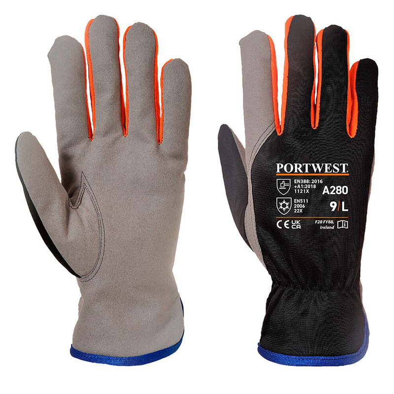 Portwest Thermal Gloves with Fleece Lining A280