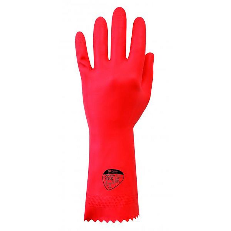Polyco Optima Latex Coloured Chemical Gloves Gloves.co.uk