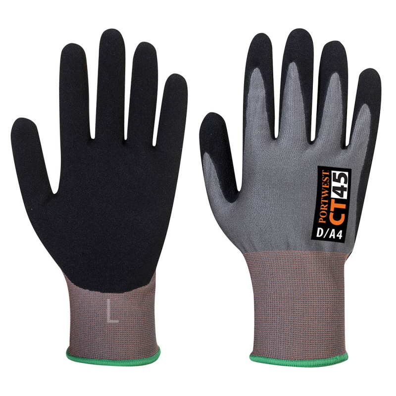 Portwest CT HR Nitrile Foam Cut Level D Gloves CT45