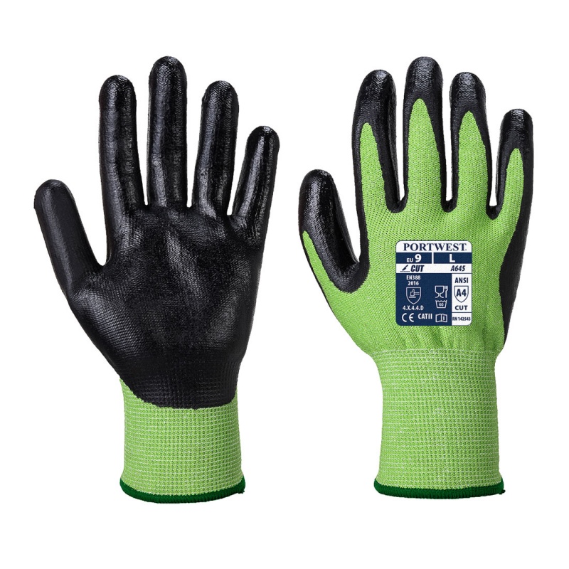 Portwest Cut-Resistant Nitrile Foam Coated Gloves A645E8