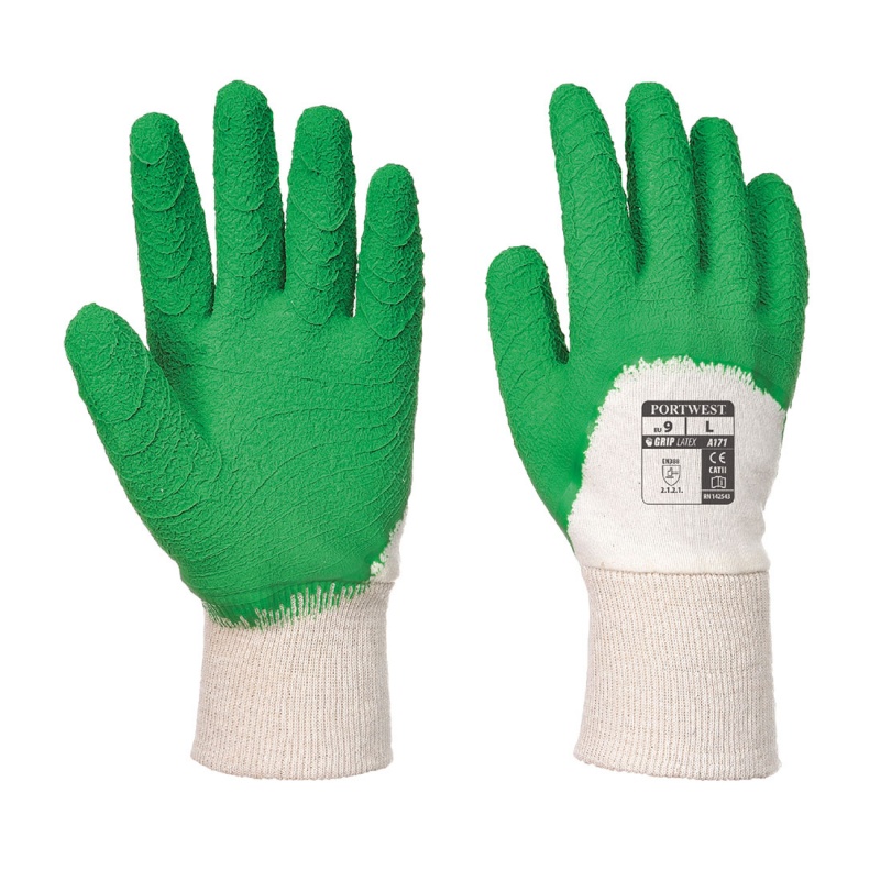 Portwest Latex Lightweight Handling Gloves A171 Gloves.co.uk