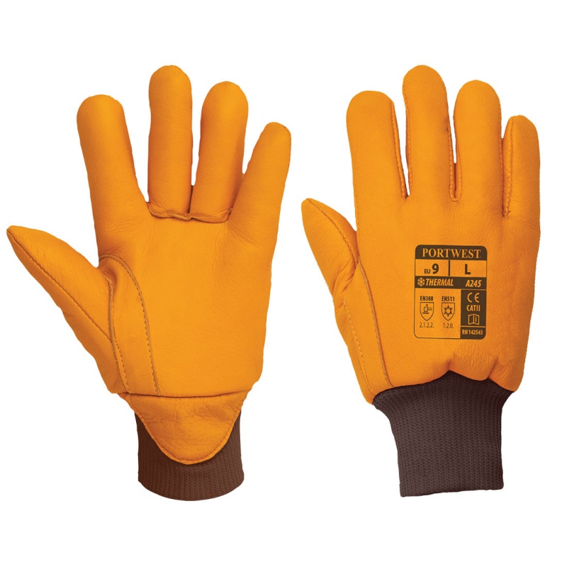Portwest Leather Insulatex Cold Store Gloves A245