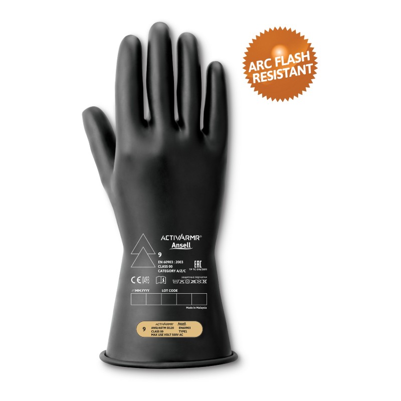 Ansell ActivArmr RIG0011B Gloves (Black) Gloves.co.uk