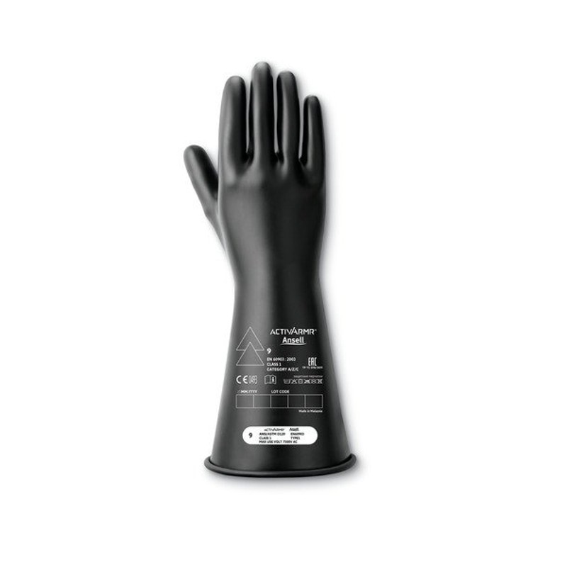 Ansell ActivArmr RIG114B Class 1 Electrical Gloves (Black)