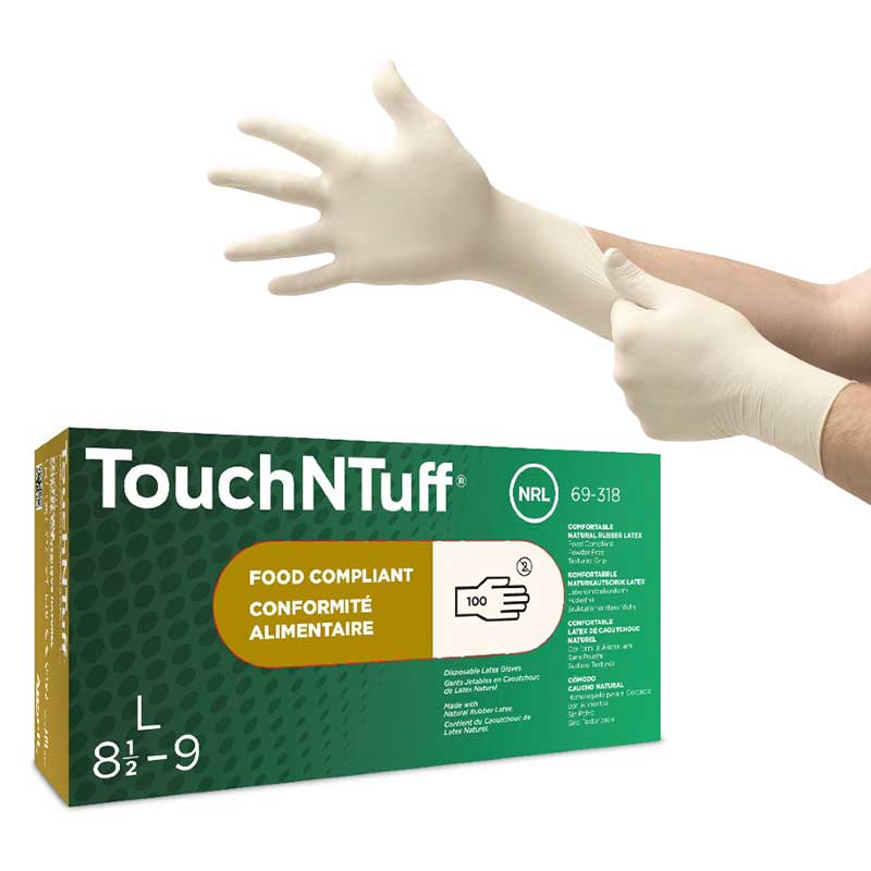 Ansell TouchNTuff 69-318 Disposable Gloves - Gloves.co.uk