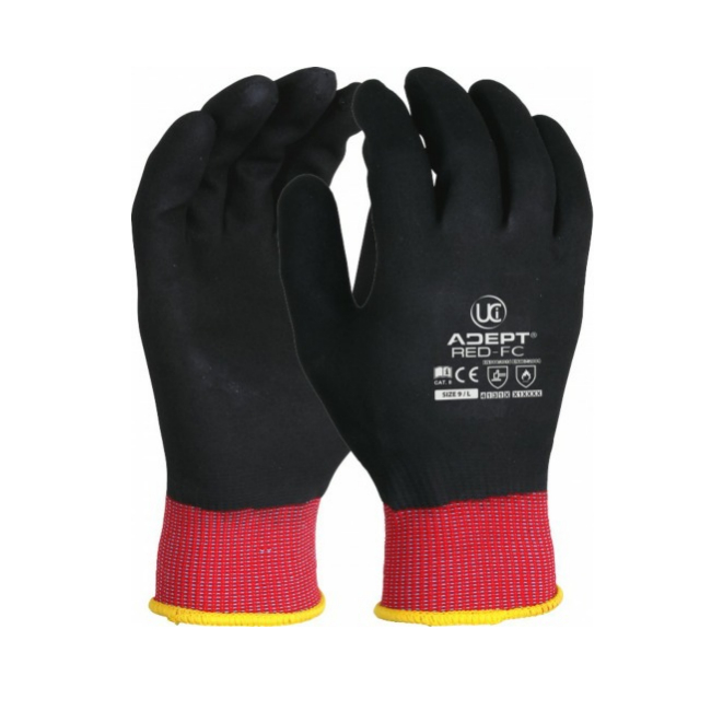 UCI Arbeitshandschuhe Nylon/Lycra Mit Nitril-Beschichtung – Guter Grip, Atmungsaktiv & Langlebig