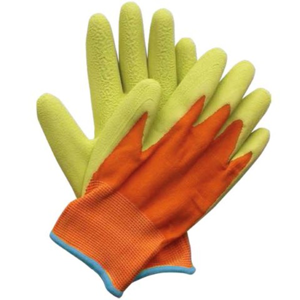 Briers Kids Junior Digger Green and Orange Gardening Gloves